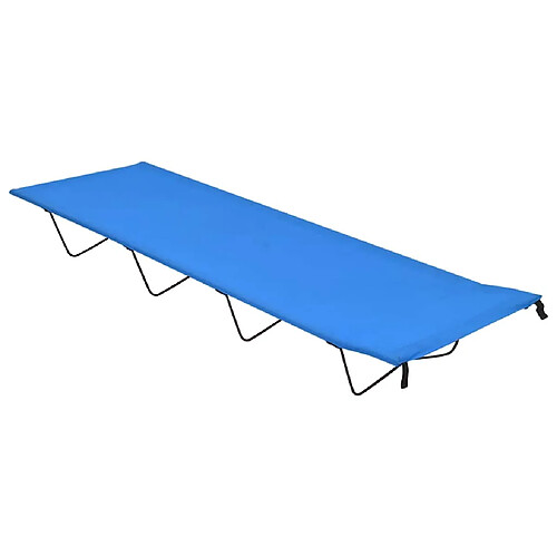 VidaXL Lit de camping 180x60x19 Bleu