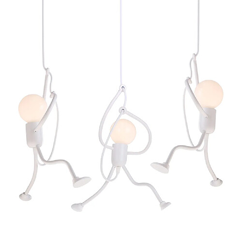 Stoex Lustre Suspension Blanc - 3x E27 Non Inclus