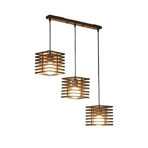 Stoex Suspension lustre cage colonne - Noir
