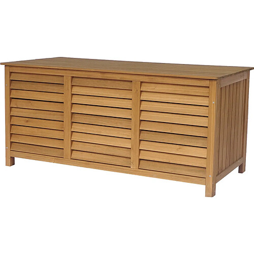 Habitat Et Jardin Coffre de jardin en bois [ ]Macao[ ] - 130 x 64 x 60 cm - Marron