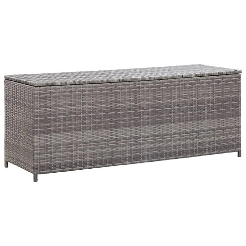 Helloshop26 Coffre de jardin résine - Gris