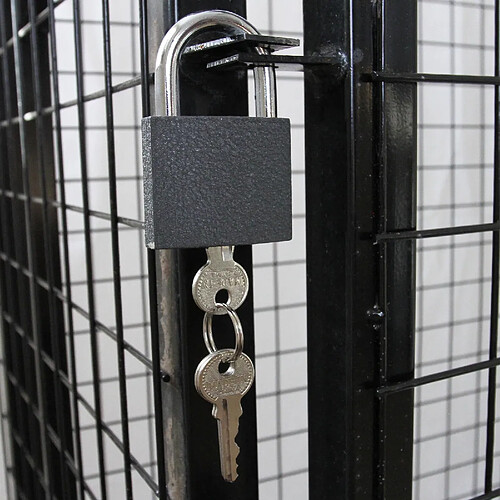Monstershop Cage pour bouteilles de gaz - Noir