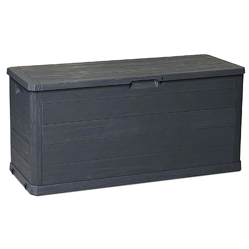 Atmosphera Coffre de rangement 280 Litres -116,5 x 55,6 cm - Gris