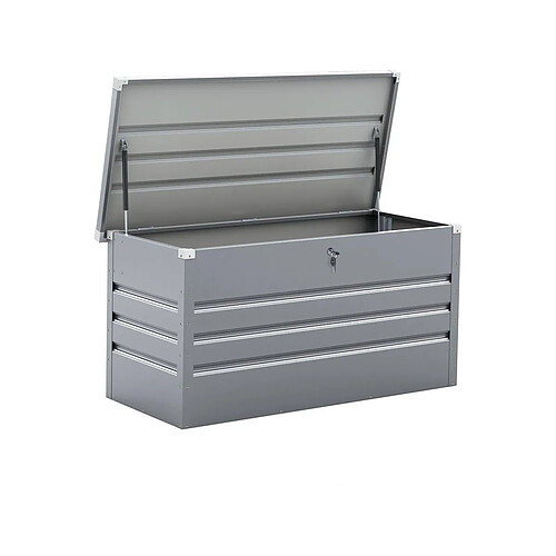 Habitat Et Jardin Coffre de Jardin Métal [ ]Store[ ] - 480L - Argent