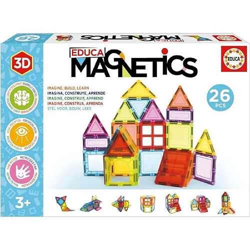 Educa Borras Educa jeu de construction magnétique - Multicolore