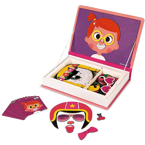 Juratoys-janod Magneti Book visages - Rose
