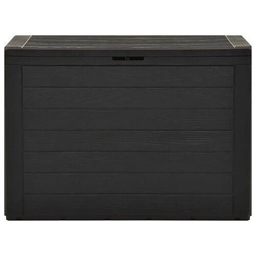 Helloshop26 Coffre de jardin plastique - Anthracite