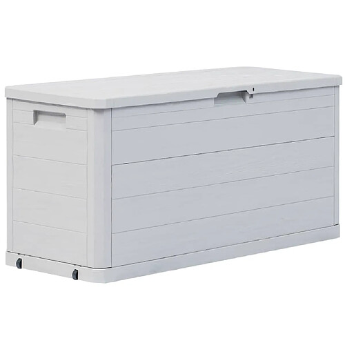 Helloshop26 Coffre de jardin - Gris clair