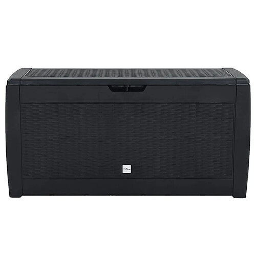 Helloshop26 Coffre de rangement - Anthracite