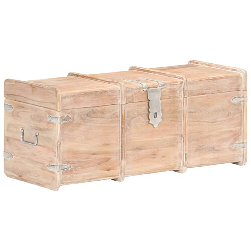 vidaXL Coffre de rangement 90x40x40 cm bois d'acacia