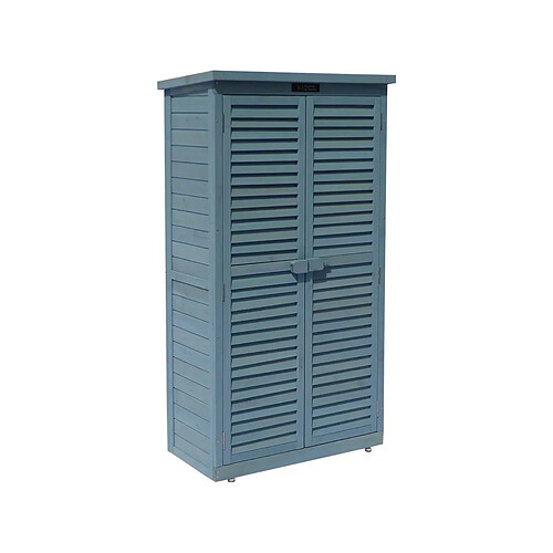 Habitat Et Jardin Armoire de jardin [ ]Space[ ] - 87 x 46.5 x 160 cm - Bleu ciel