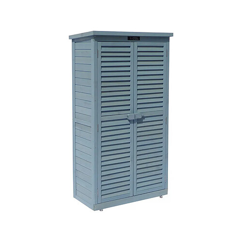 Habitat Et Jardin Armoire de jardin [ ]Space[ ] - 87 x 46.5 x 160 cm - Bleu ciel