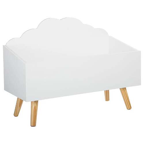 Atmosphera Coffre de rangement enfant Nuage - Longueur 58 cm - Blanc