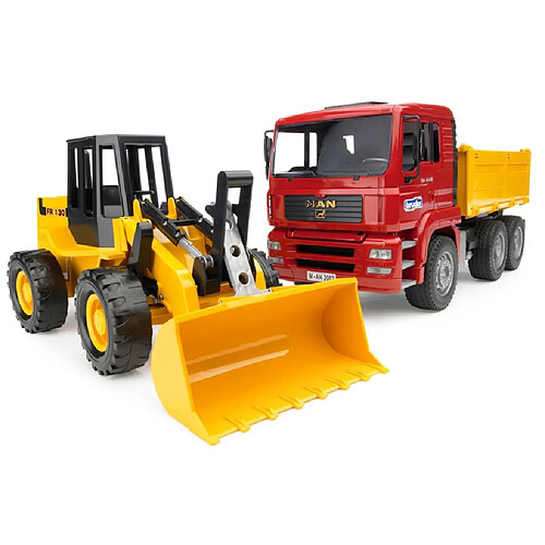 Bruder Camion à Benne et Chargeuse