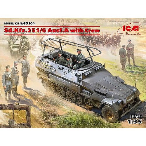 Icm maquette blindé Sd.Kfz.251/6 Ausf.A 1/35