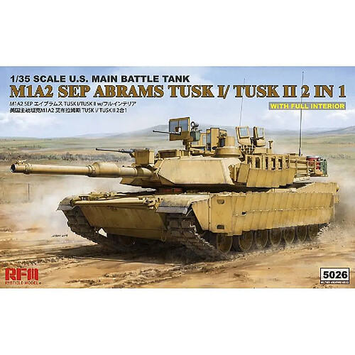Rye field model maquette char M1A2 SEP Abrams TUSK