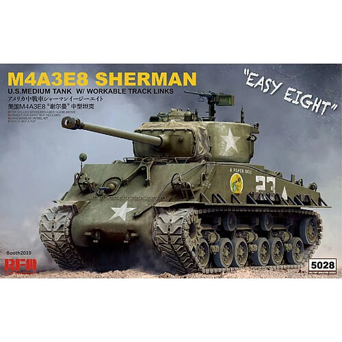 Rye field model Char M4A3E8 Sherman - Blanc