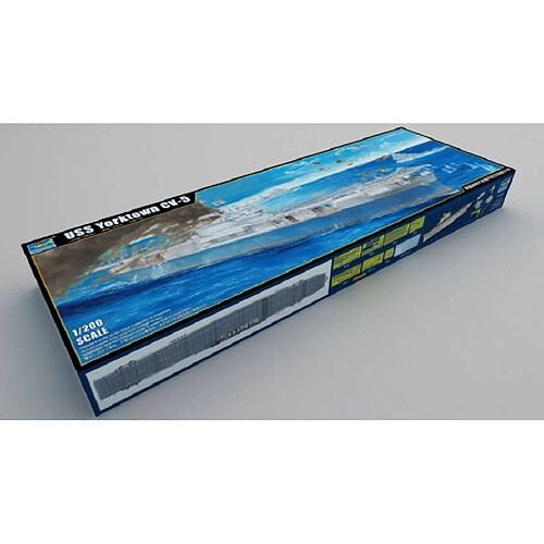 Trumpeter maquette USS Yorktown CV-5 - Bleu