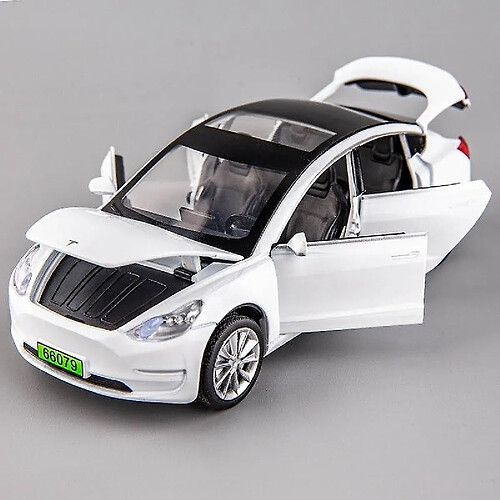Voiture miniature Tesla Model X 1:32 - Blanc