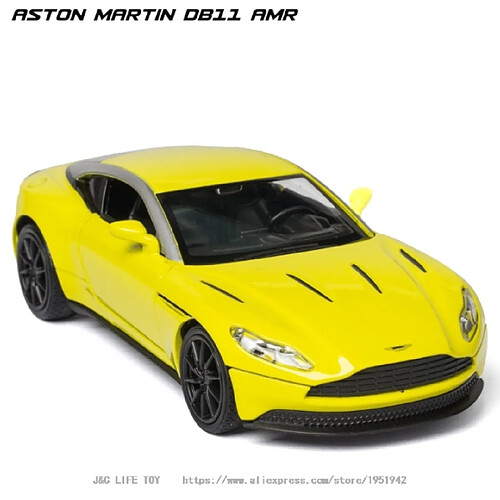Voiture miniature Aston Martin DB11 AMR 1/32 - Jaune