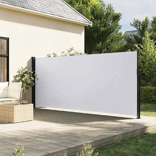 vidaXL Auvent latéral rétractable 170x300 cm Blanc