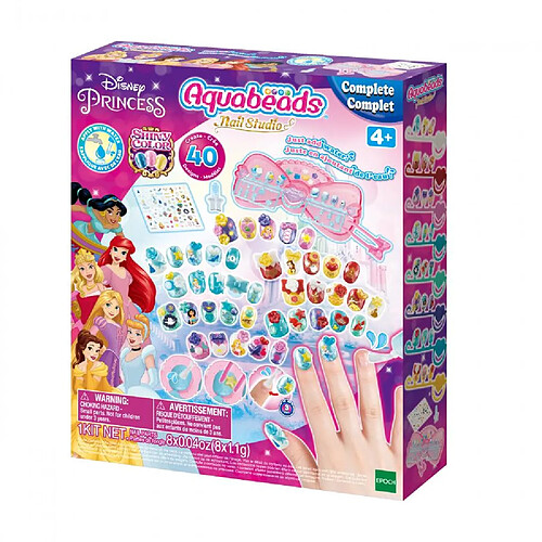 Aquabeads Coffret manucure princesses Disney - Rose