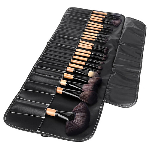 Yonis Kit pinceaux maquillage - Noir