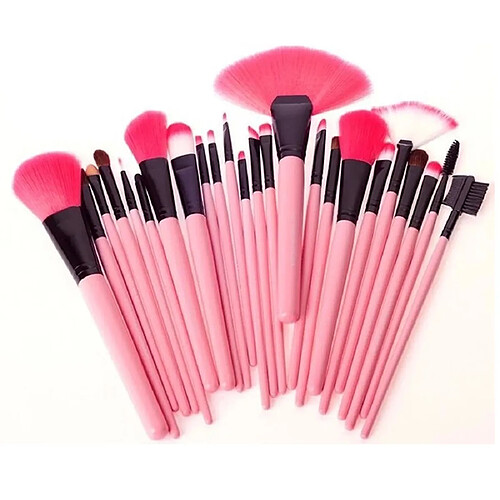 Yonis kit pinceaux maquillage - Rose
