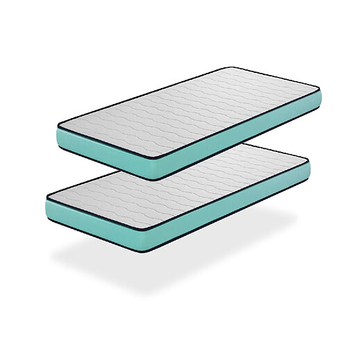 Xaluca Matelas Comfort Pro - Lot de 2 - 90x200 cm