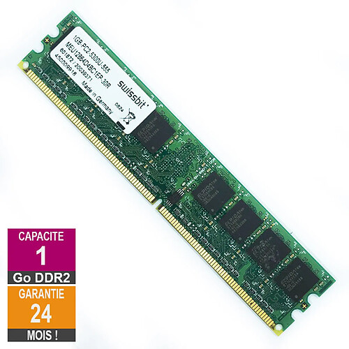 Swissbit MEU12864D4BC1EP-30R 2Go 667MHz DDR2 · Reconditionné