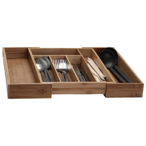 Excellent Houseware Range-couverts extensible - Bambou