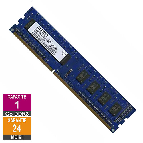 Elpida EBJ10UE8BDF0-DJ-F 1Go 1333MHz DDR3 · Reconditionné