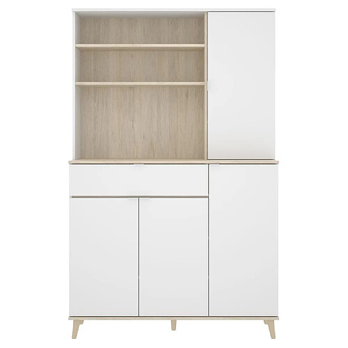 Pegane Buffet de rangement vaisselle - Blanc