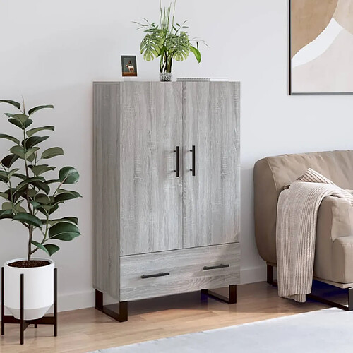 VIDAXL vidaXL Buffet haut sonoma gris 69,5x31x115 cm