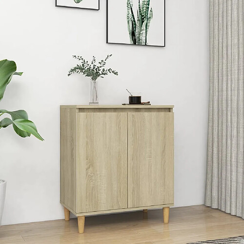 vidaXL Buffet Chêne sonoma Bois d'ingénierie