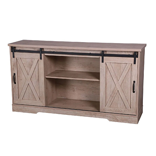 Urban Living Buffet New York 2 portes coulissantes - Marron