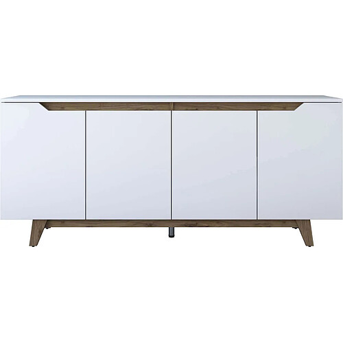 Hanah Home Buffet en aggloméré Venis - Blanc Noyer