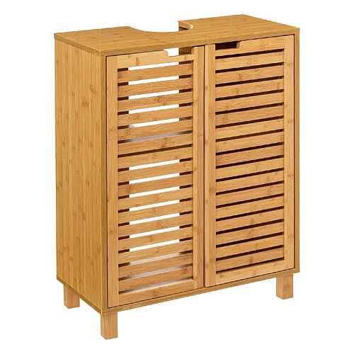 Five Simply Smart Meuble sous lavabo en bambou Sicela - 60 x H. 80 cm - Marron