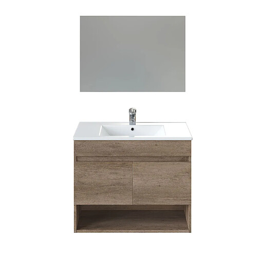 Pegane meuble sous-vasque Nordik - Marron