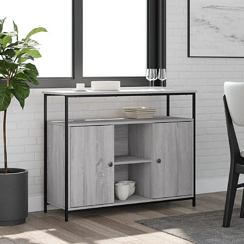 vidaXL Buffet Sonoma gris 80 cm