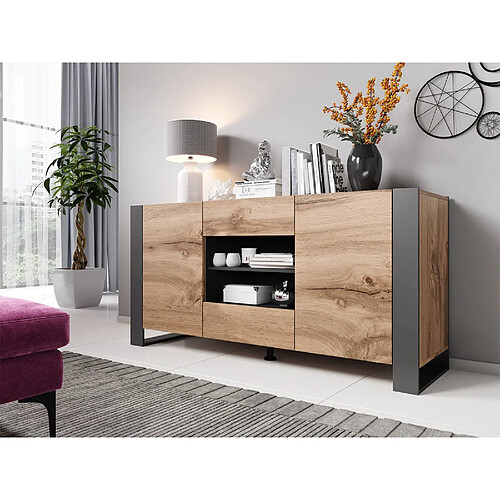 Bestmobilier Buffet bas Willow - Bois