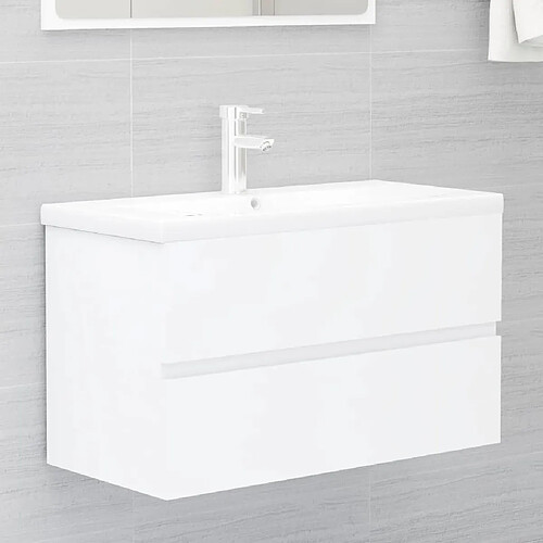 Vidaxl Armoire d'évier - Avec lavabo intégré
