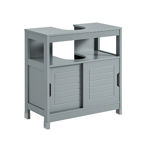 Sobuy FRG128-II-SG Meuble sous lavabo | Meuble sous évier