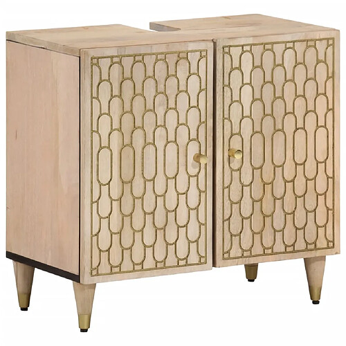 vidaXL Armoire lavabo Manguier
