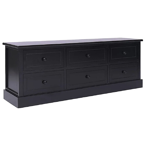 vidaXL Meuble TV - Noir