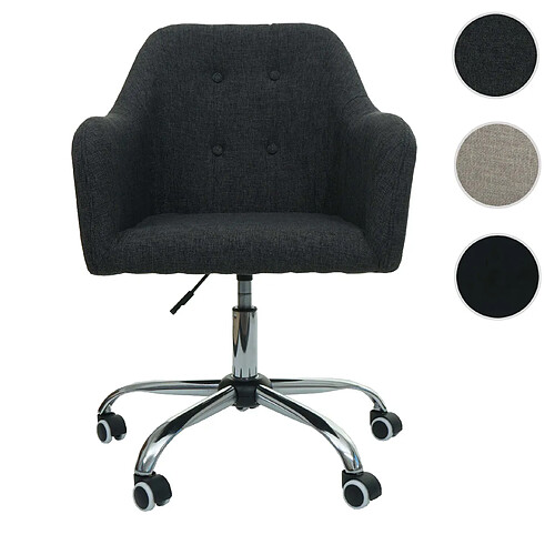 Mendler Chaise de bureau - Gris foncé