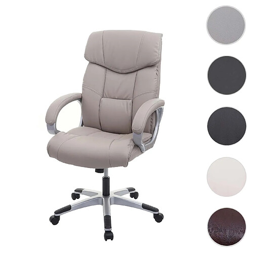 Mendler Fauteuil de bureau - Taupe