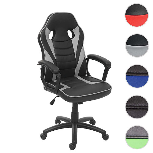 Mendler fauteuil de bureau similicuir - Noir