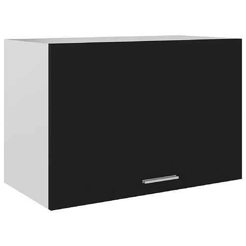 vidaXL Armoire Suspendue Noir 60 cm