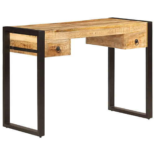 vidaXL - Bureau en Bois de Manguier - 110 cm